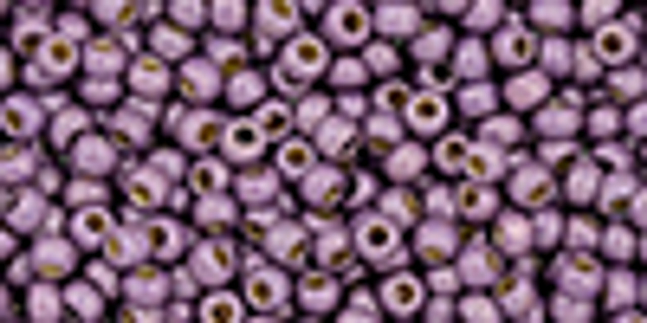 11/0 Permafinish Matte Galvanized Pale Lilac Toho Seed Beads (20 Grams) 11-PF579F