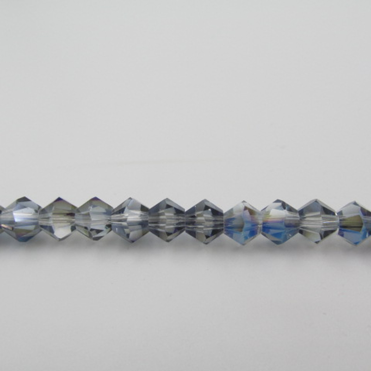 6mm Magic Blue Thunder Polish Bicone Crystals