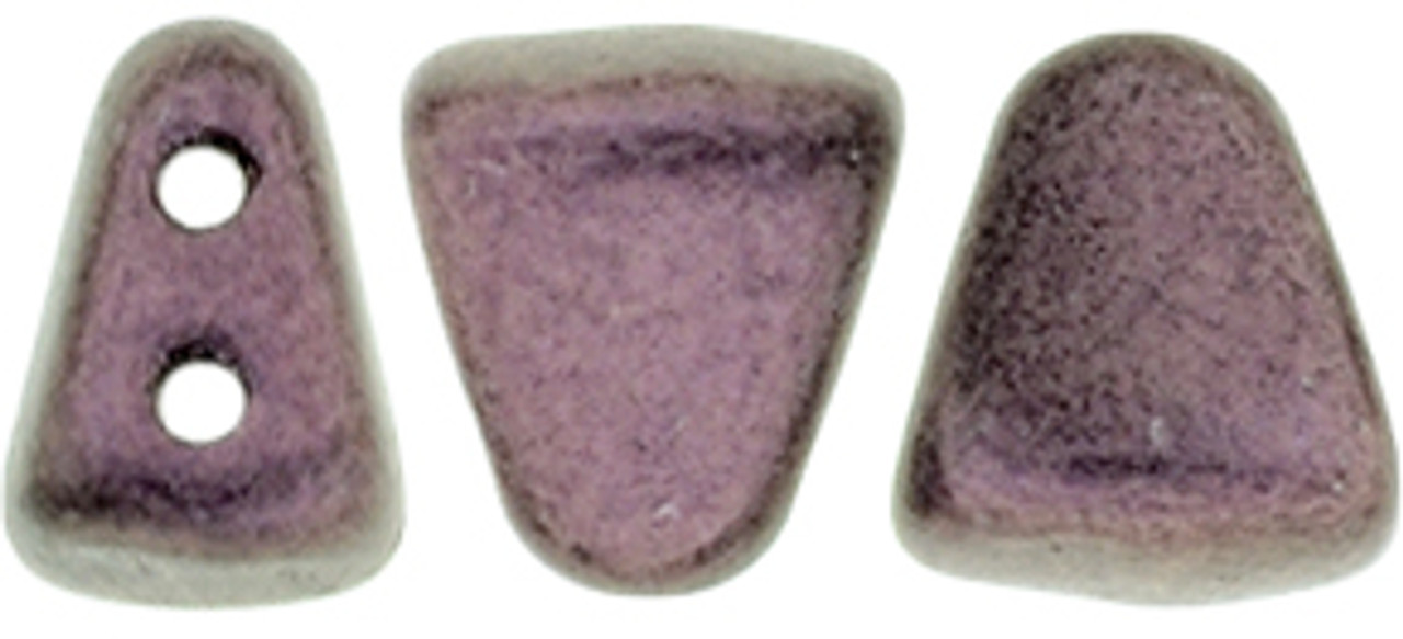 Metallic Suede Pink Nib Bit Beads (8 Grams) 48-50 Beads