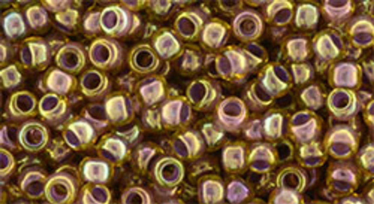 8/0 Inside Color RBW Topaz Lavender Lined Toho Seed Beads (20 Grams) 08-1849