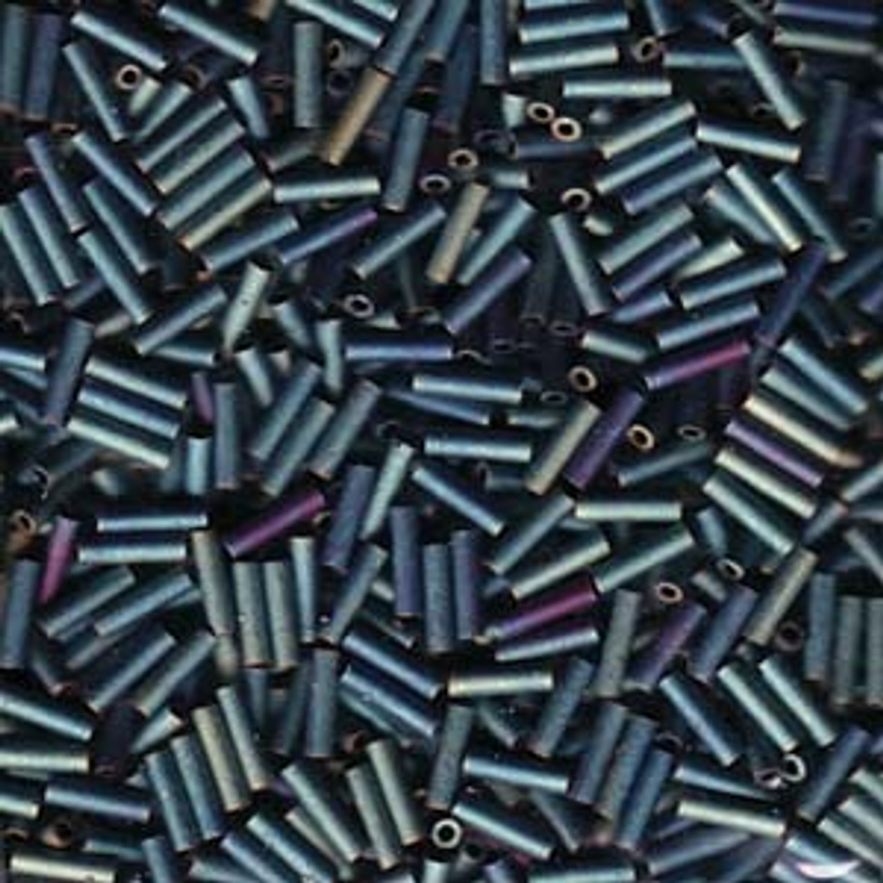 6mm Matte Metallic Patina Iris Miyuki Bugle Beads (20g) BGL2-2008