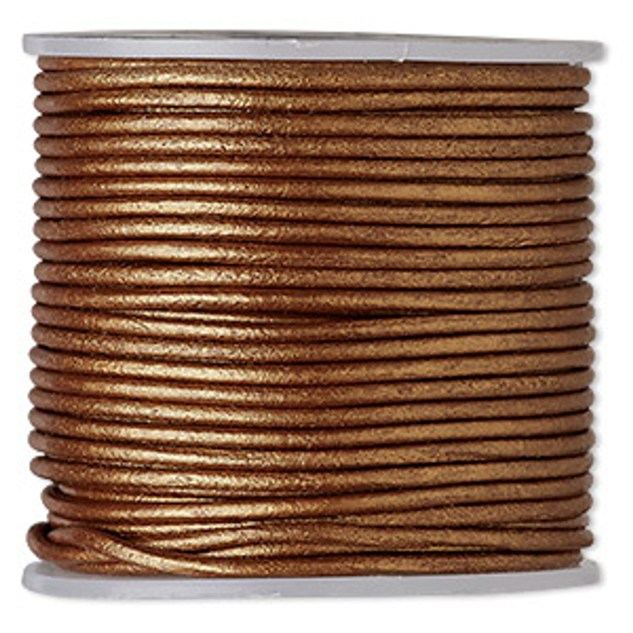 1.5mm Metallic Copper Leather Cord 2 Meters