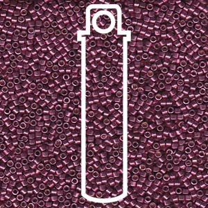 11/0 Duracoat Galvanized Magenta Delica Beads (7.2 Grams) DB1849