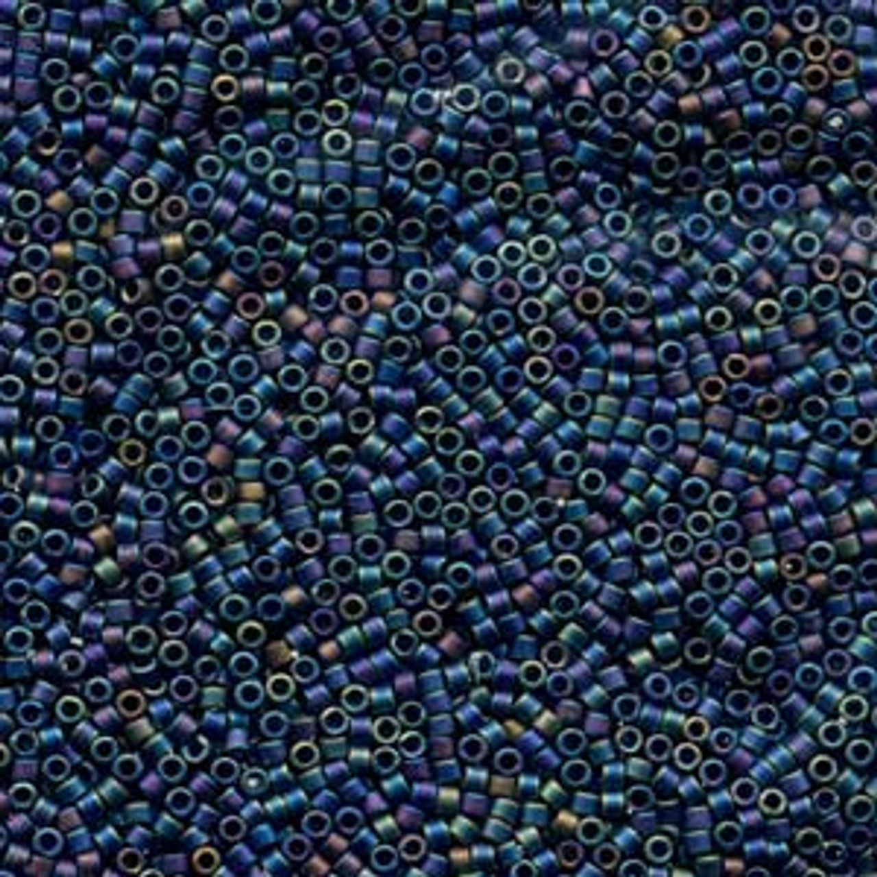 Matte Opaque Grey AB 11/0 Delica Beads db871 (7.2 Grams)