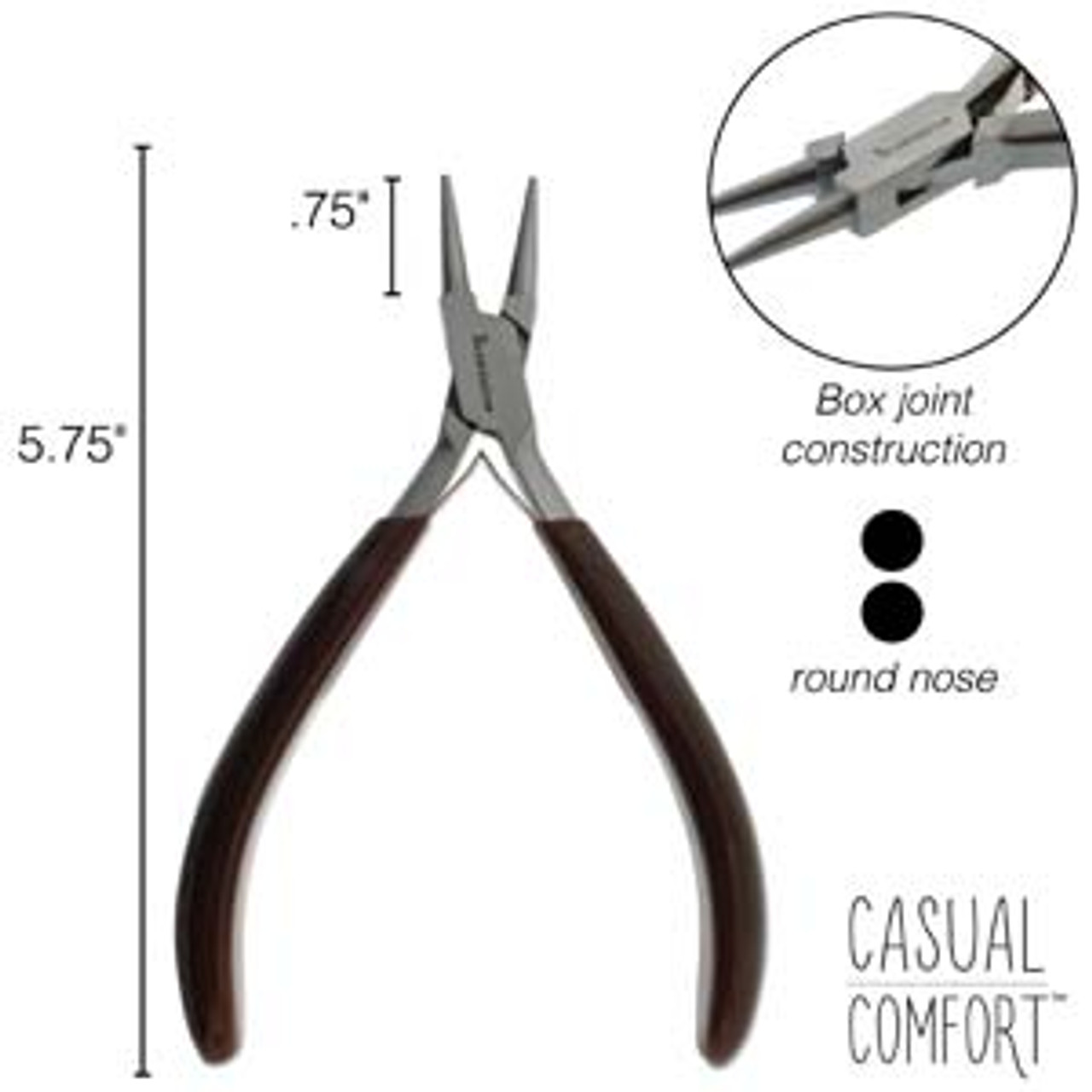 Round Nose Casual Comfort PVC Handle Plier