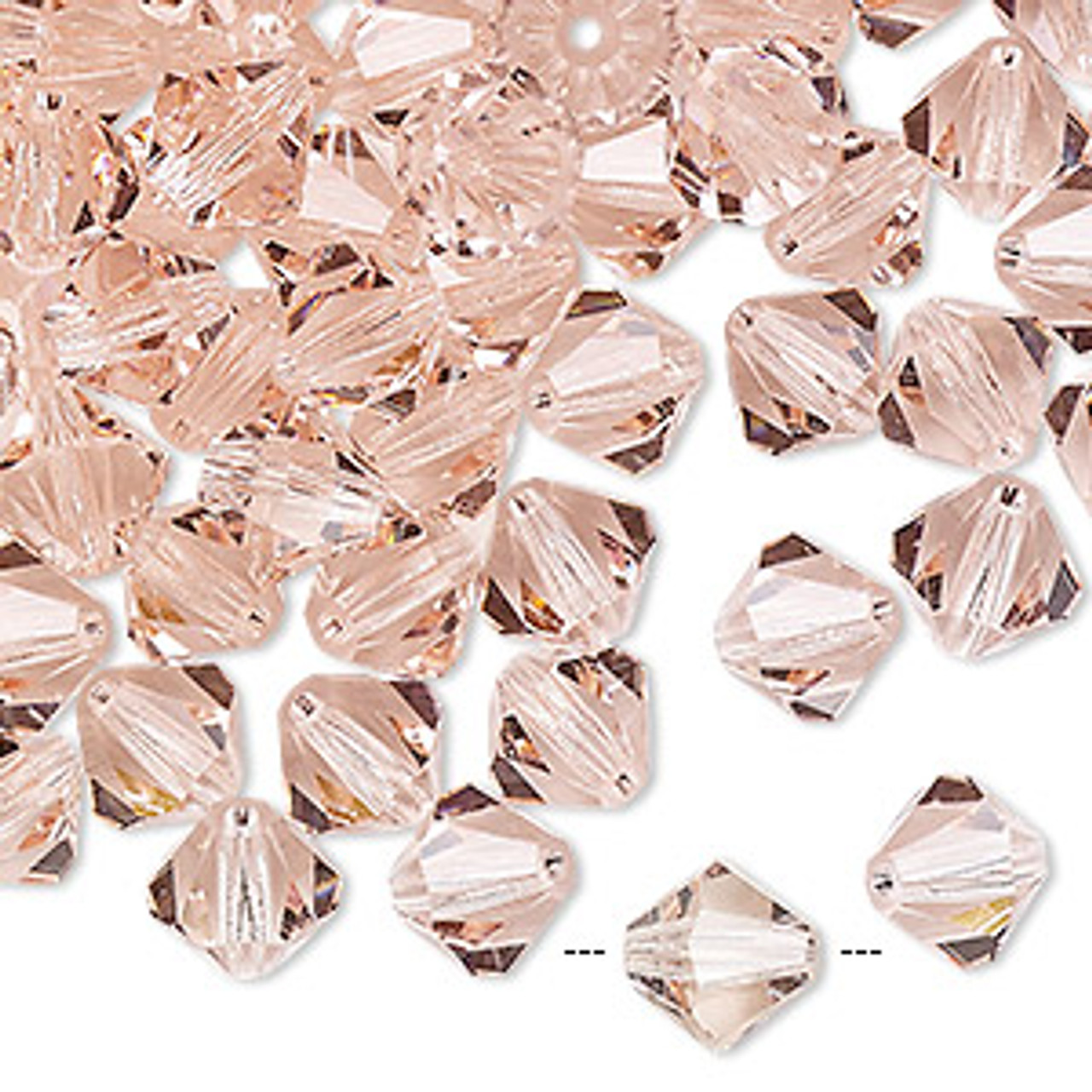 8mm Light Rose Preciosa Bicone (2pk)