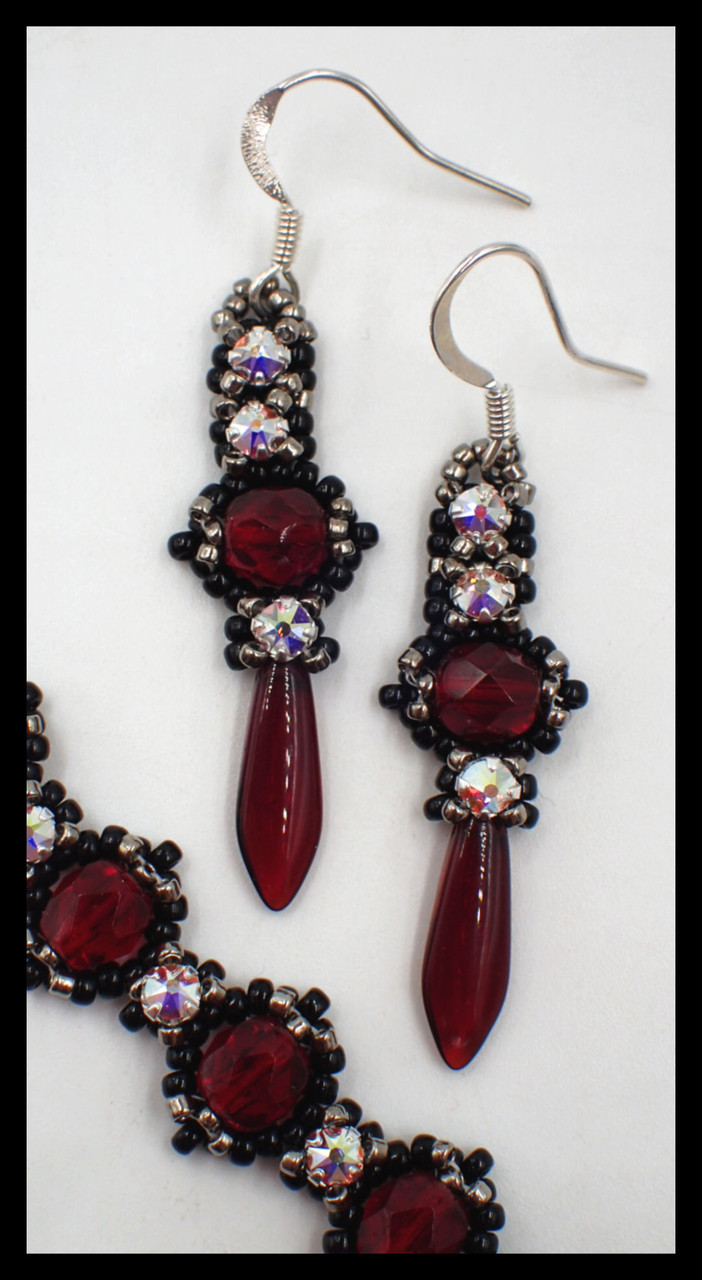 Birthstone Earring PDF INSTANT DOWNLOAD PATTERN