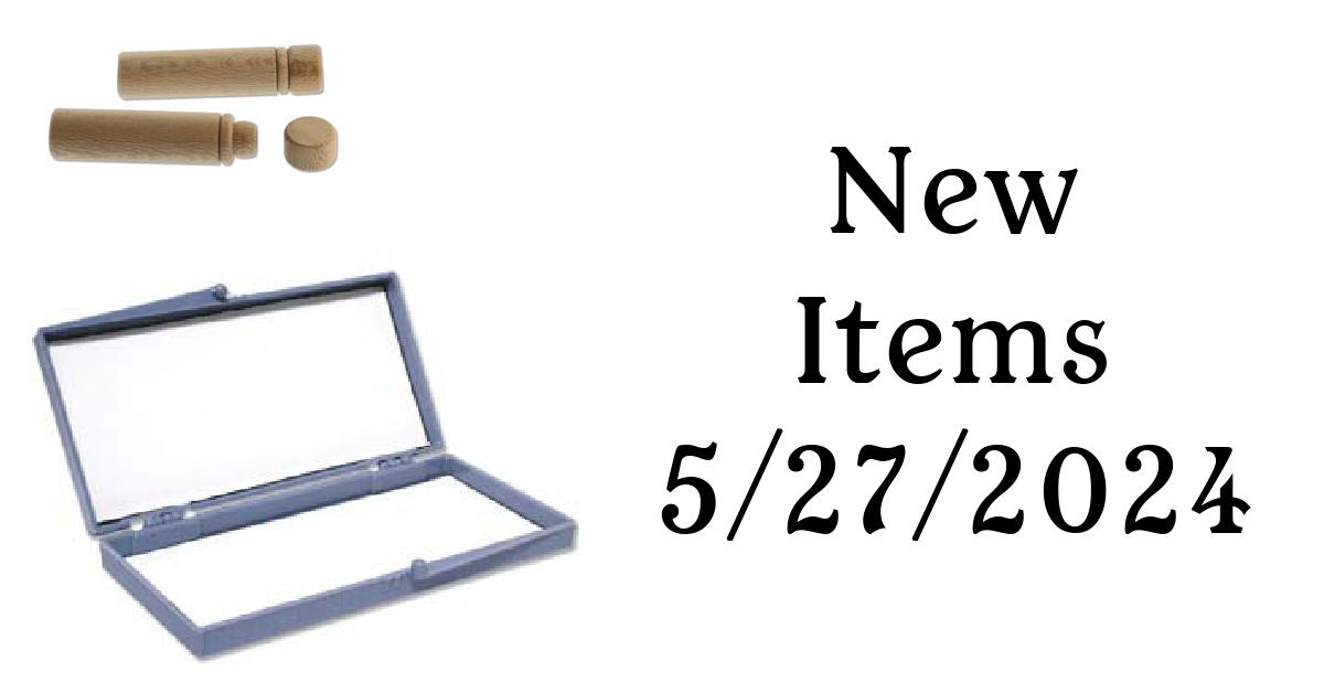 New items this week