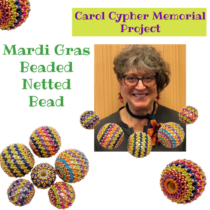 Coming Monday - Mardi Gras Beaded Netted Bead