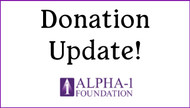 Alpha-1 Donation Update