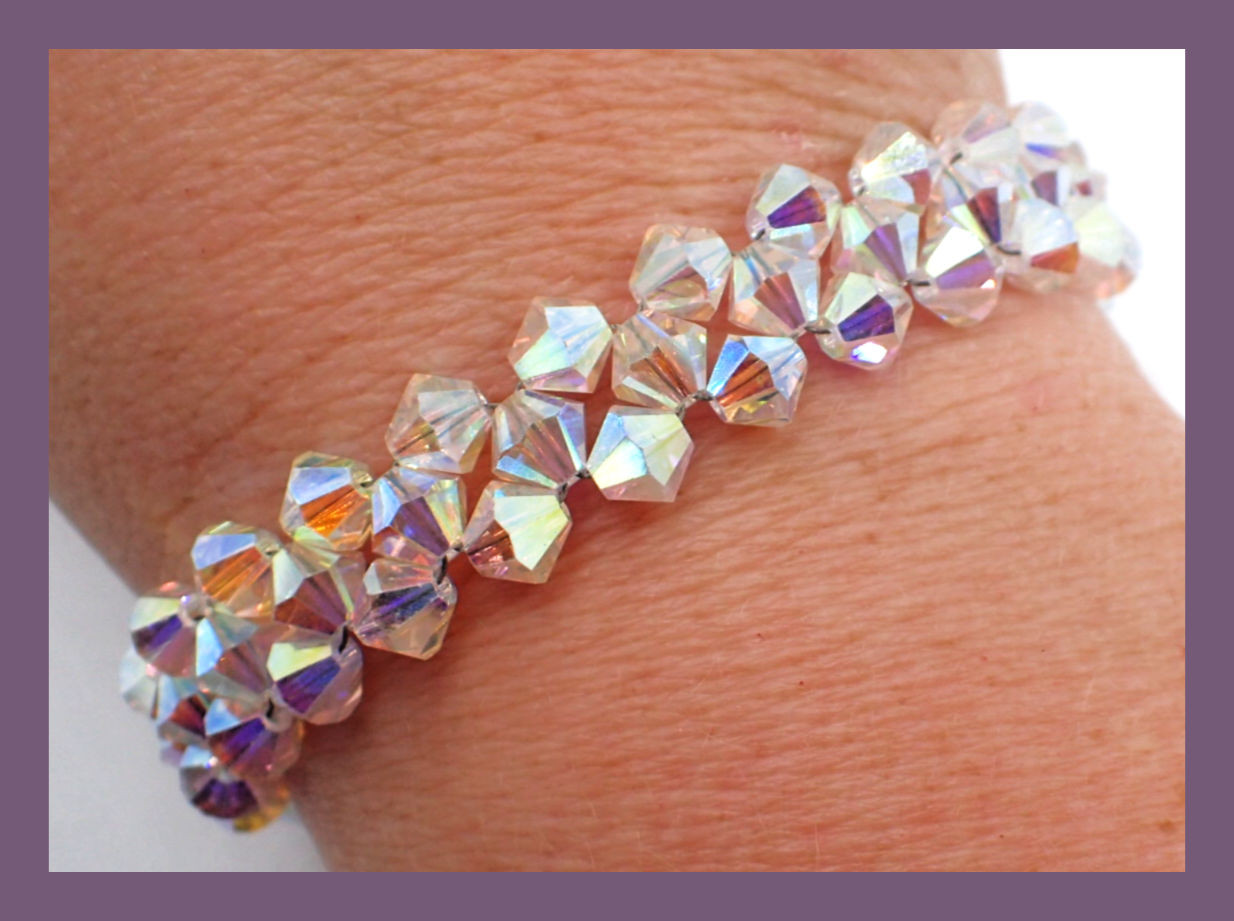 Crystal Tennis Bracelet INSTANT DOWNLOAD PDF Pattern - Off the Beaded Path