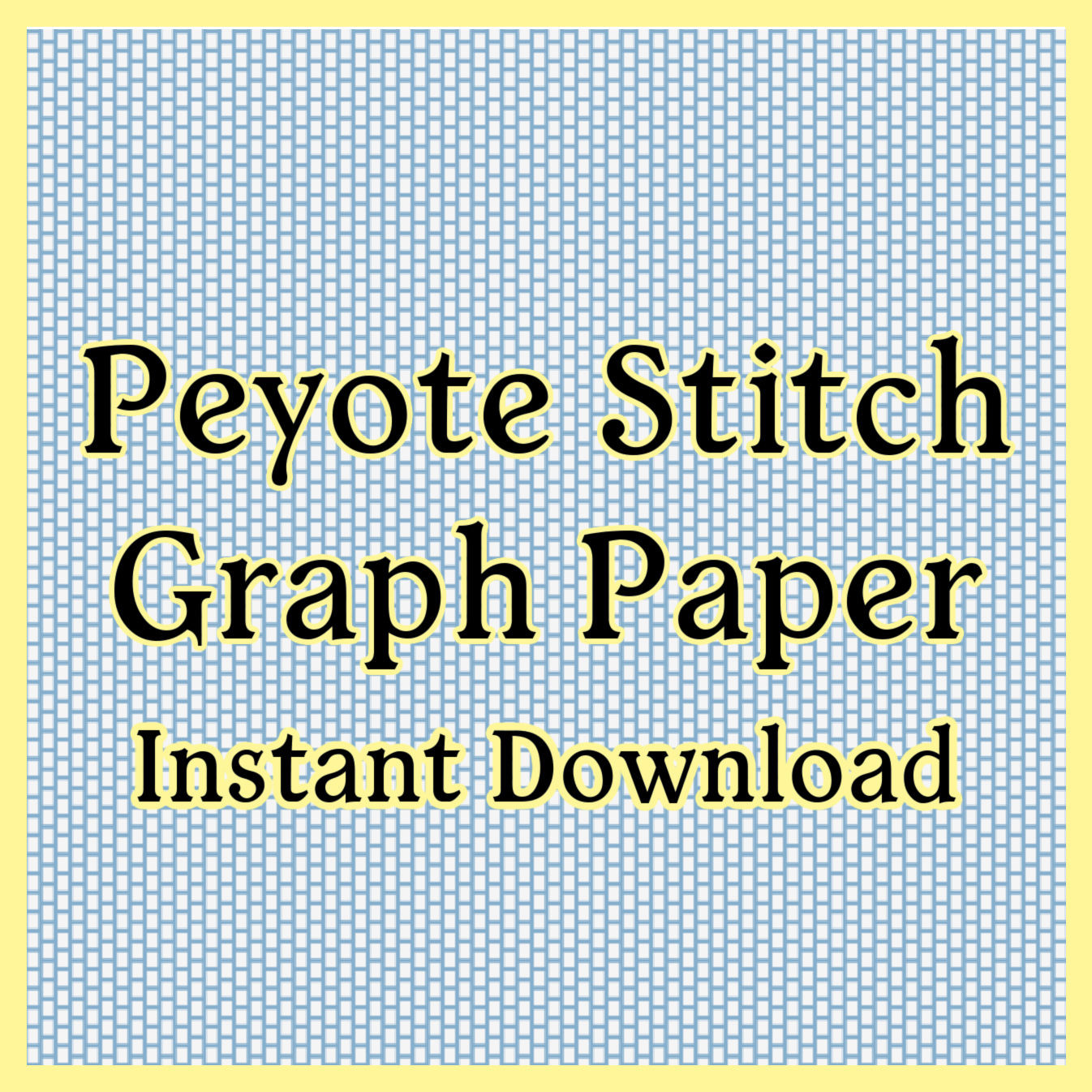 Peyote Stitch Graph Paper Instant Download