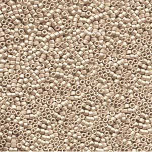 11/0 Galvanized Semi Frosted Champagne Delica Bead (DB1152) 7.2 Grams