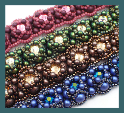 Wisteria Tumbling Blocks Peyote Stitch Bracelet Kit