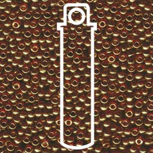 8/0 Topaz Gold Luster Miyuki Seed Beads (22 Grams) 8-311