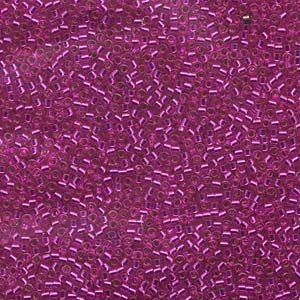 11/0 Silver Lined Bright Fuchsia Delica Bead db1340 (7.2 Grams)