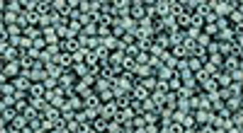 15/0 Semi Glazed RBW Turquoise Toho Seed Beads (7.2 Grams) 15-2634F