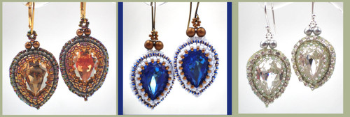 The Old Ball & Chain Earrings PRINTED Pattern - Mailed to your home