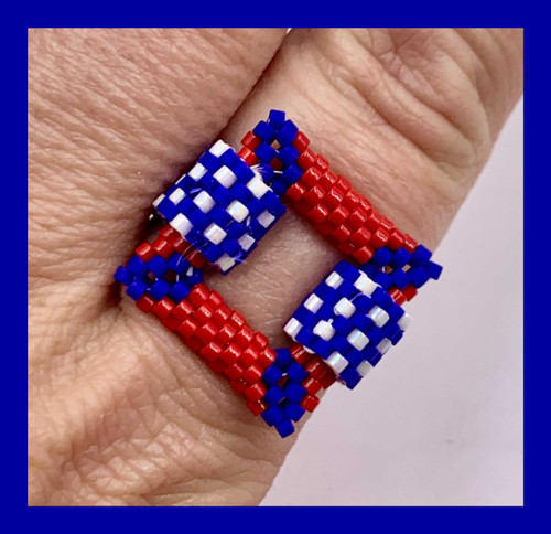 3D Square Ring PRINTED Pattern - Mailed to your home