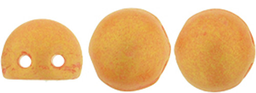 7mm Pacifica Tangerine 2HL Czechmate Cabochon (20pk) PS1004