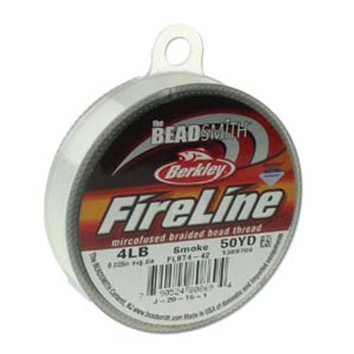 FireLine Braided Bead Thread .006 Smoke Grey