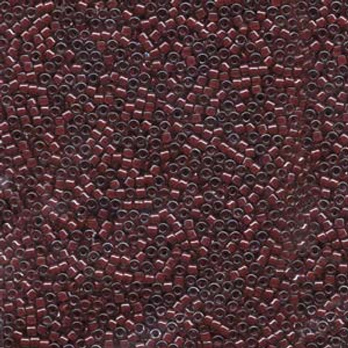 11/0 Cranberry Lined Crystal Luster Delica (7.2 grams) DB280