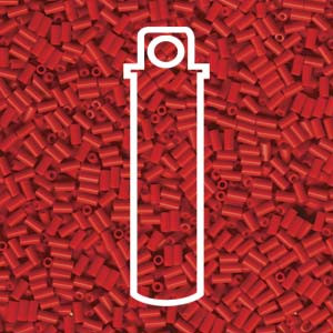 3mm Opaque Red Miyuki Bugle Beads (20 Grams) BGL1-408