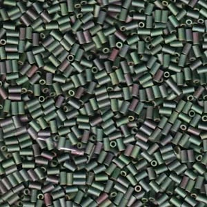 3mm Matte Metallic Sage Green Miyuki Bugle Beads (20 Grams) BGL1-92031