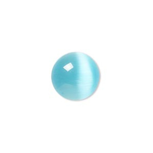 14mm Turquoise Cat Eye Cabochon (1 Piece)