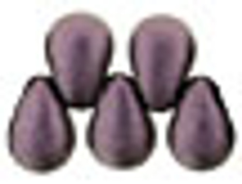 6x4mm Metallic Suede Pink Tear Drops (100pk)