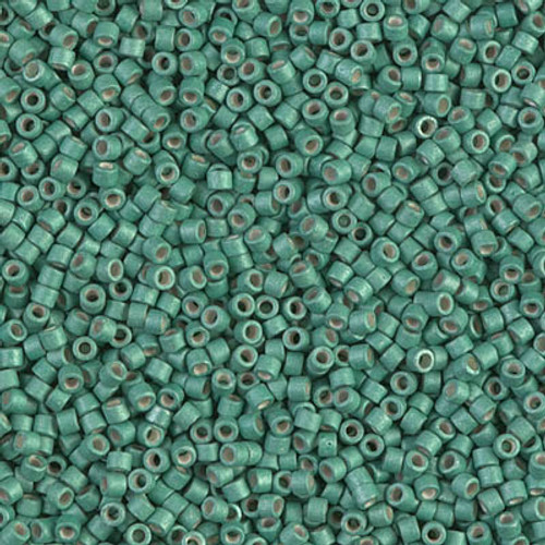 11/0 Galvanized Matte Dark Mint Delica Beads (5 Grams) DB1171