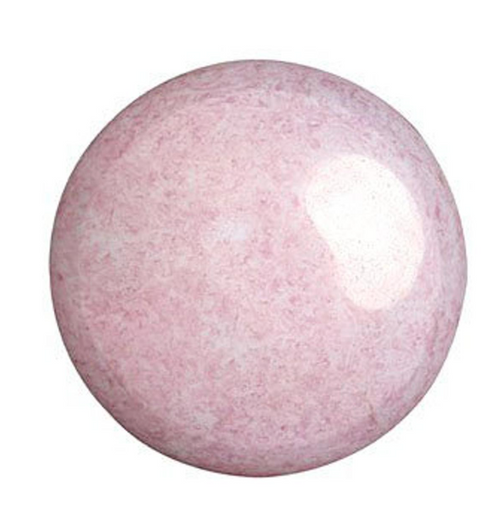 18mm Opaque Light Rose Ceramic Look Par Puca Cabochon (1 piece) #03000/14494