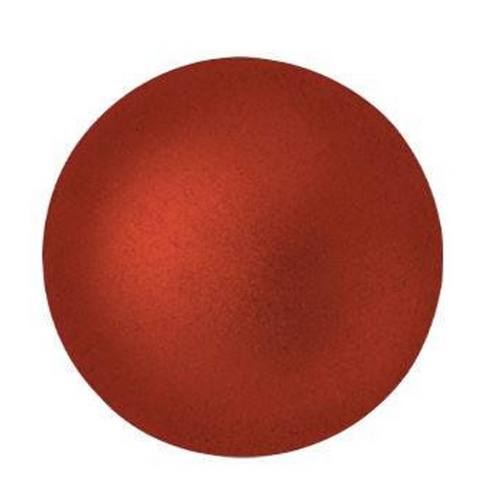 18mm Red Matte Metallic Par Puca Cabochon (1 piece) #03000/01890