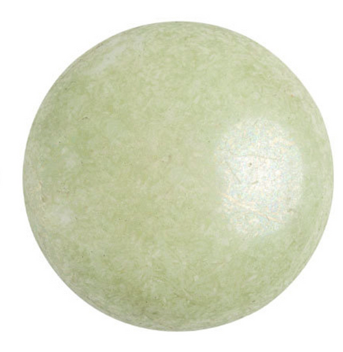 25mm Opaque Light Green Ceramic Look Par Puca Cabochon (1 Piece) #03000/14457