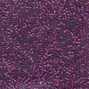 11/0 Lined Pale Blue Magenta Delica Beads db281 (7.2 Grams)