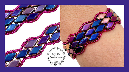 Triple Navette Wave Bracelet INSTANT DOWNLOAD Pattern