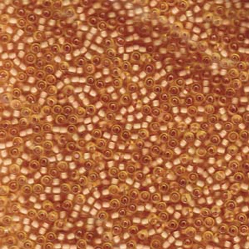 11/0 Semi Frosted Lined Light Topaz Miyuki Seed Beads (20 Grams) 11-1922