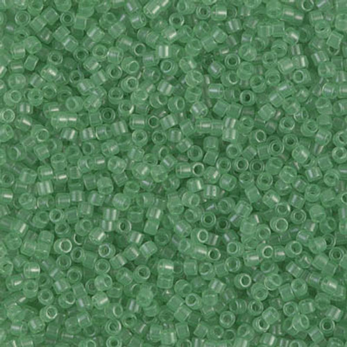 11/0 Transparent Mint Delica Beads (DB1414) 7.2 Grams