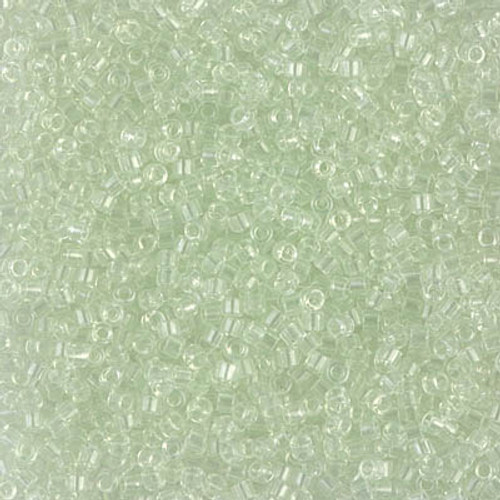 11/0 Transparent Pale Green Mist Delica Beads (DB1404) 7.2 Grams