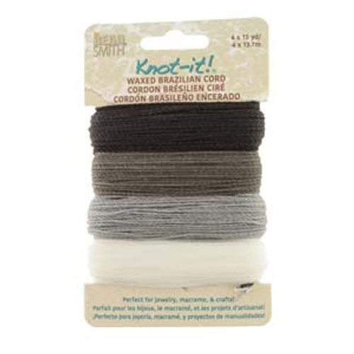 Day & Night Brazilian Waxed Cord Mix (4 Colors 15yds of each color)