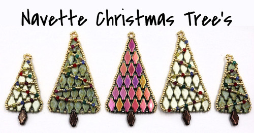 Small Navette Christmas Tree INSTANT DOWNLOAD Pattern