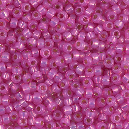 8/0 Duracoat Silver Lined Dyed Paris Pink Miyuki Seed Beads (20 Grams) 8-4238