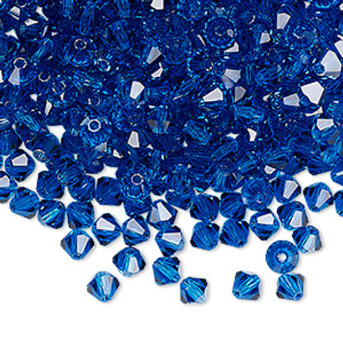 4mm Capri Blue Preciosa Bicone (12pk)