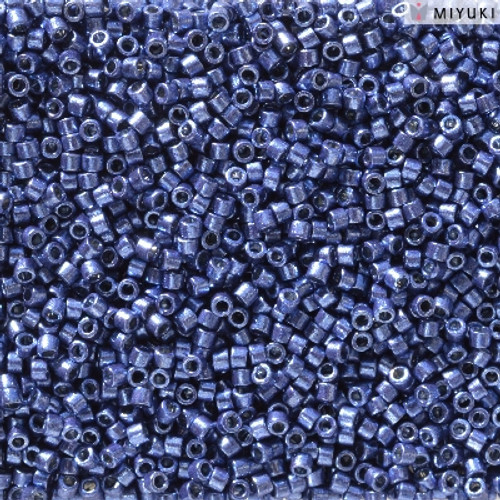 11/0 Duracoat Galvanized Mermaid Blue Delica Beads (DB2517) 3 Grams