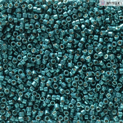 11/0 Duracoat Galvanized Poseidon Blue Delica Beads (DB2515) 7.2 Grams
