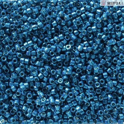 11/0 Duracoat Galvanized Dark Capri Blue Delica Beads (DB2514) 7.2 Grams