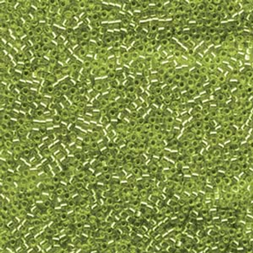11/0 Silver Lined Lime Delica Beads (DB1206) 8 Grams