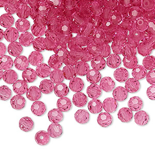 4mm Rose Preciosa Rounds (12pk)