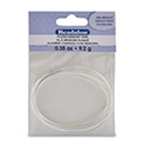 Memory Wire, Round, Large Oval Bracelet, Silver Plated, 0.35 oz (1 g), appx 20 coils/pack