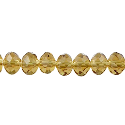 3X2mm Topaz Faceted Roundel (Aprrox 150 Beads) #6